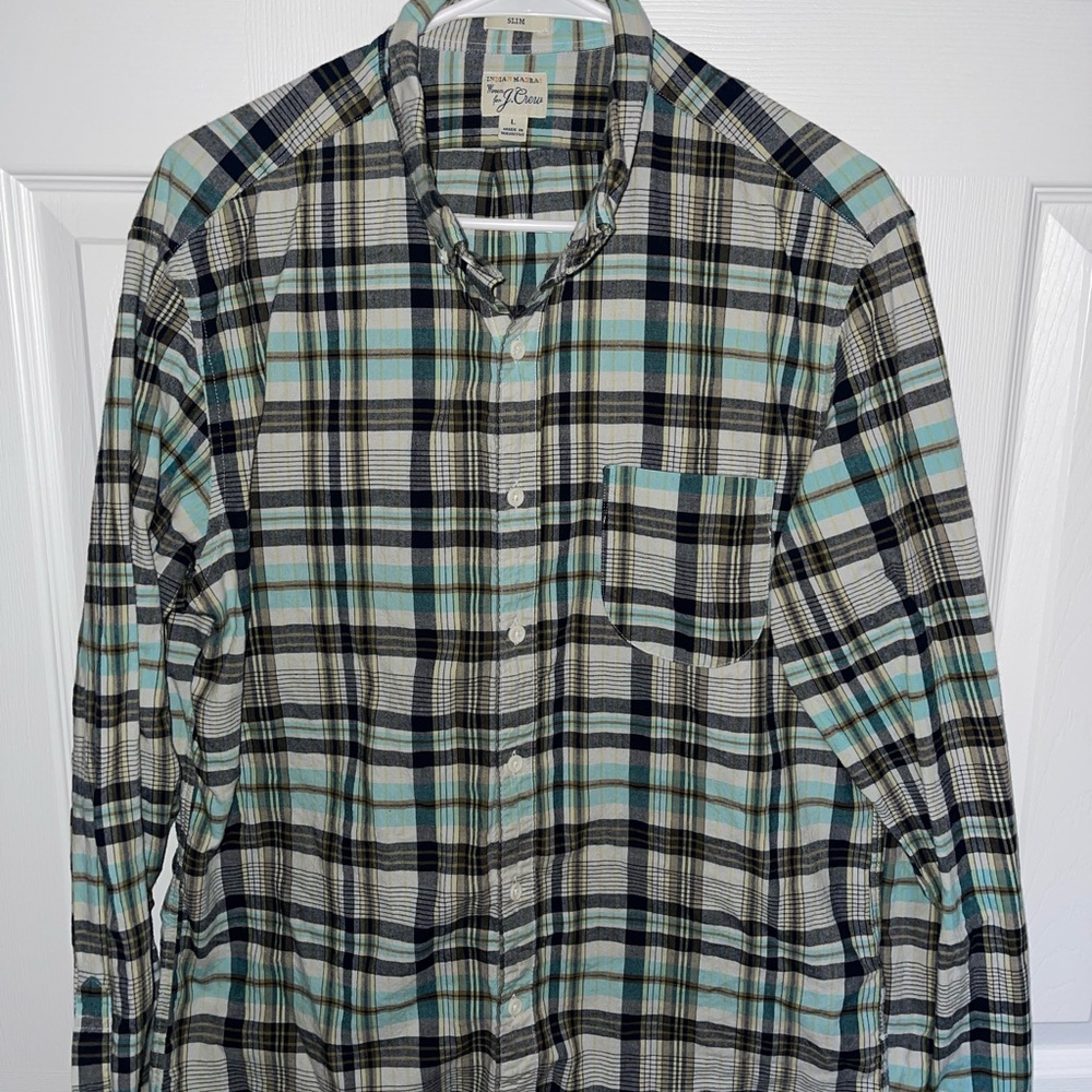 J. Crew Men’s Plaid Button Down